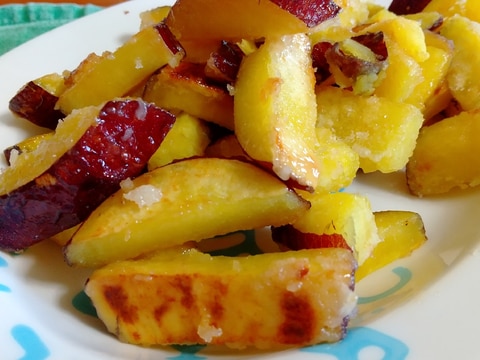 【簡単】さつまいもの塩バター炒め